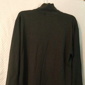 J. Crew mock turtle neck dark green M